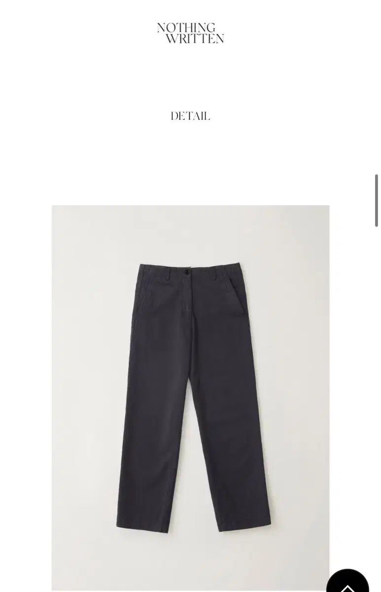 ナッシングリトゥン Jeff ダークネイビー チノパンツ M サイズ