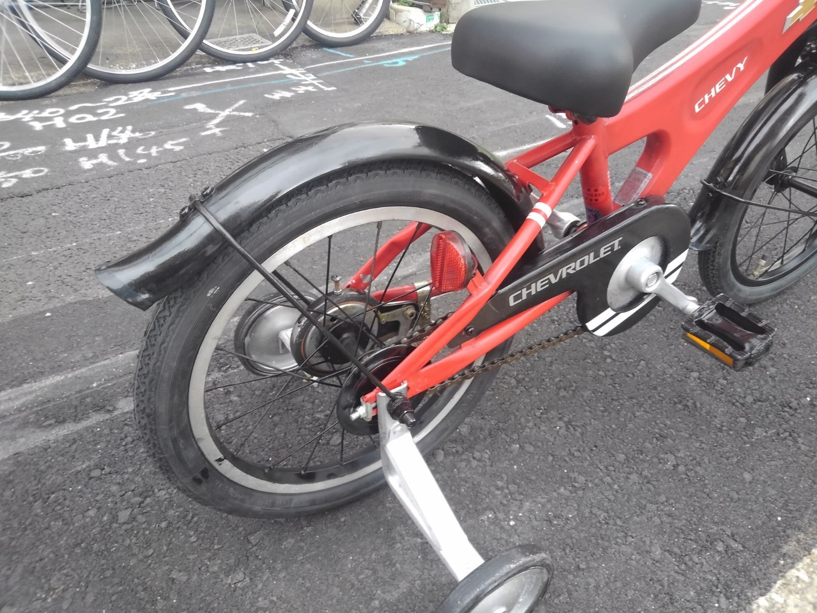 引き取り限定！(名古屋市昭和区)子供自転車3844 前後タイヤ新品