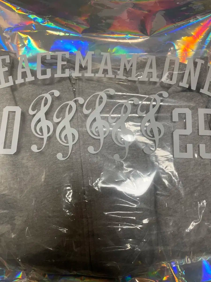 G DRAGON ジードラゴン PEACEMINUSONE ピースマイナスワン MAMA ピースマワン ジップアップ グレー L