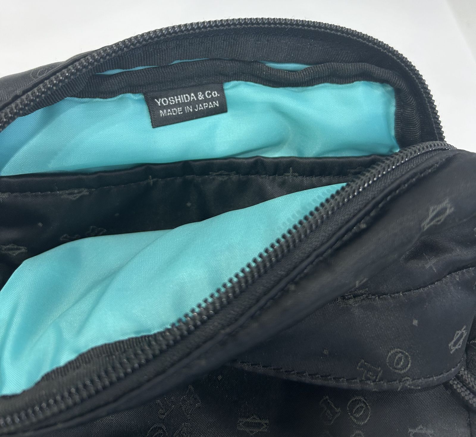 美中古 PORTER タンカー 縦型 総柄 ショルダー バッグ 高さ約31cm 幅約 