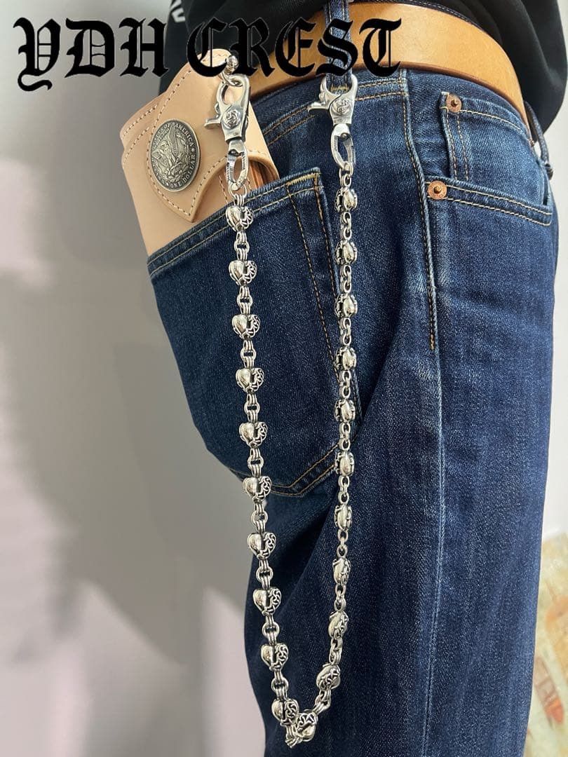 ☆QBKB ウォレットチェーン ウォレットハートシルバーチェーン - メルカリ