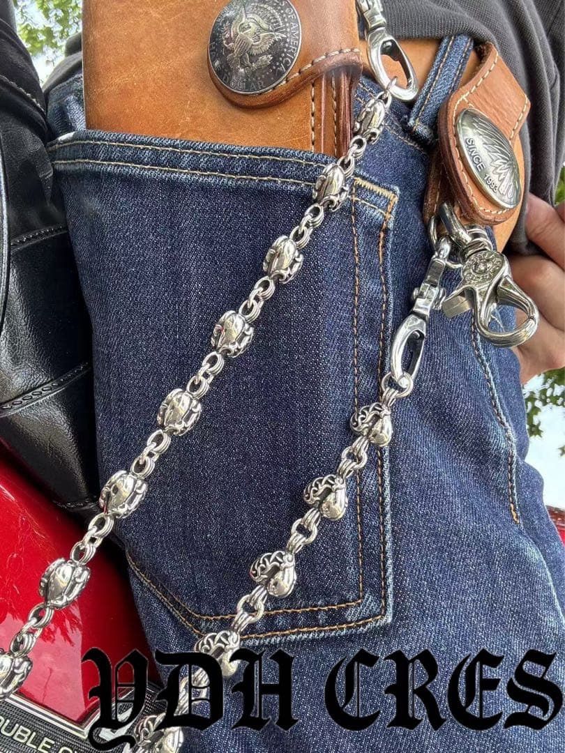 ☆QBKB ウォレットチェーン ウォレットハートシルバーチェーン - メルカリ