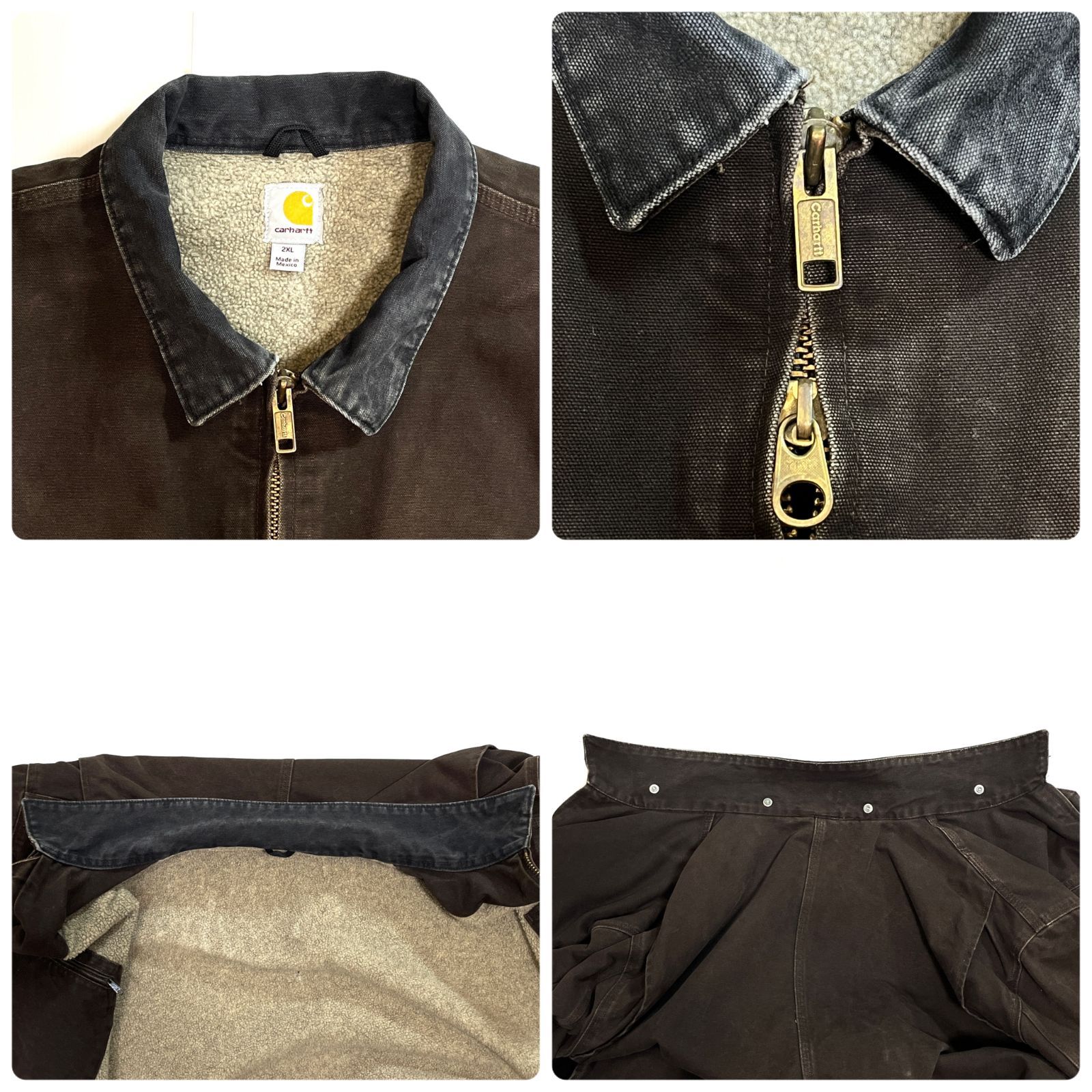 美フェード 00s Carhartt カーハート C61 DKB ダック リッジコート 