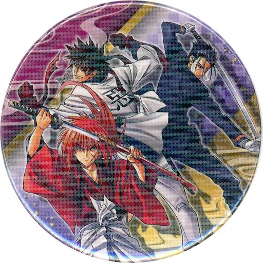 中古】バッジ・ピンズ 緋村剣心＆相楽左之助＆斎藤一(レア) 「25周年