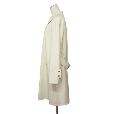 バーバリーズ Burberrys コート ステンカラー ロング 金ボタン 9 白