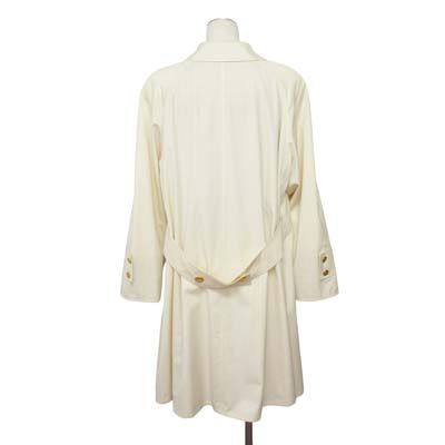 美品❣️BURBERRY バーバリー ステンカラーコート 9AR オフホワイト バーバリーズ Burberrys コート ステンカラー ロング 金ボタン 9 白