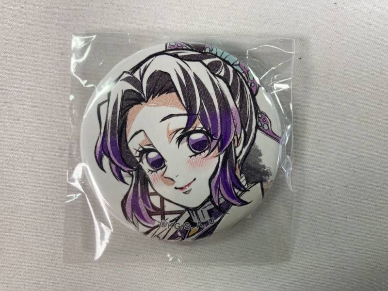 未開封】鬼滅の刃 柱描き下ろしイラスト WEBSHOPくじ 胡蝶しのぶ 44mm