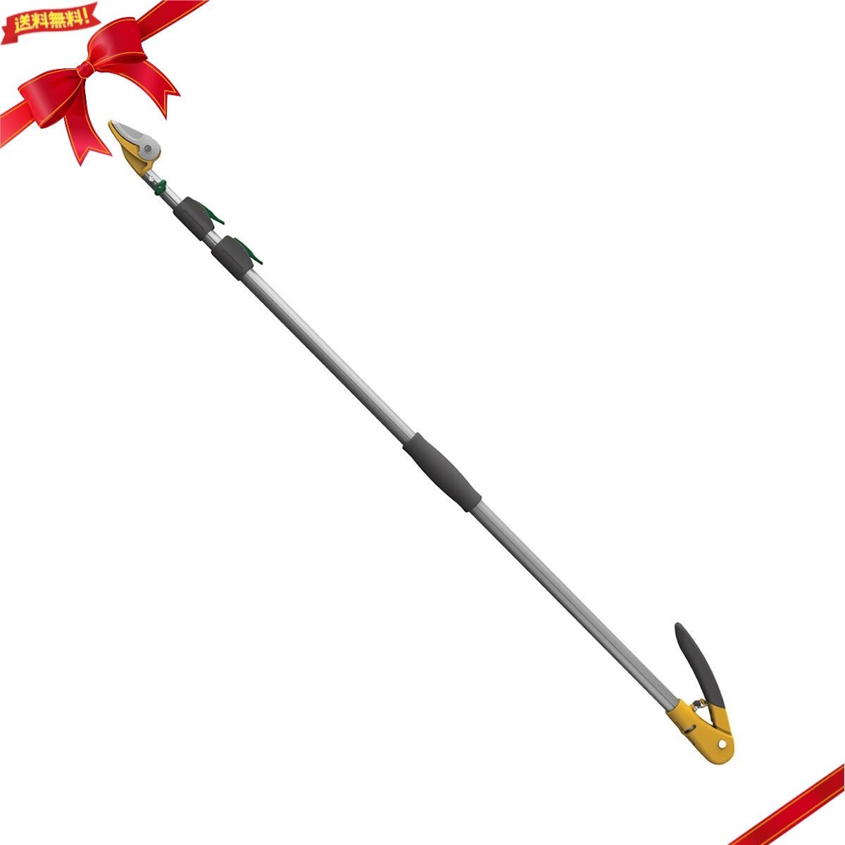 ムサシ 軽量すご腕プッシュカット 3段式アンビル刃 No 530 剪定 高枝 作業 軽量