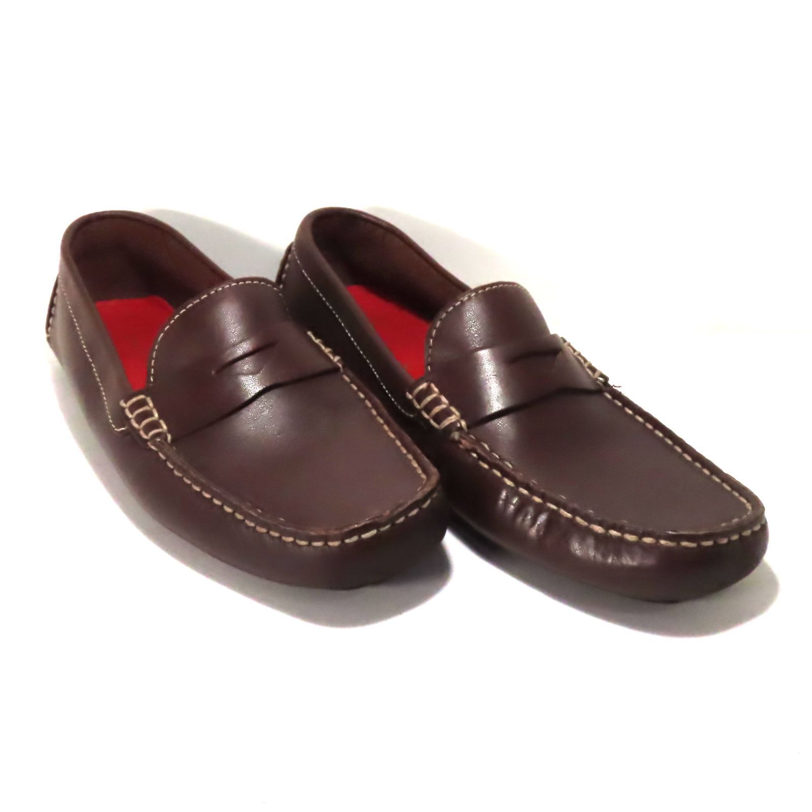 COLE HAAN コールハーン スリップオン ドライビングシューズ 8 B 25 5 cm相当 ブラウン 茶色