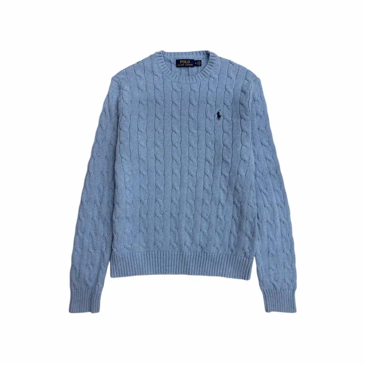 ラルフローレン ケーブルニット セーター M アイスブルー ポロ ラルフローレン アイス ブルー ケーブル ケーブル編み ニット m