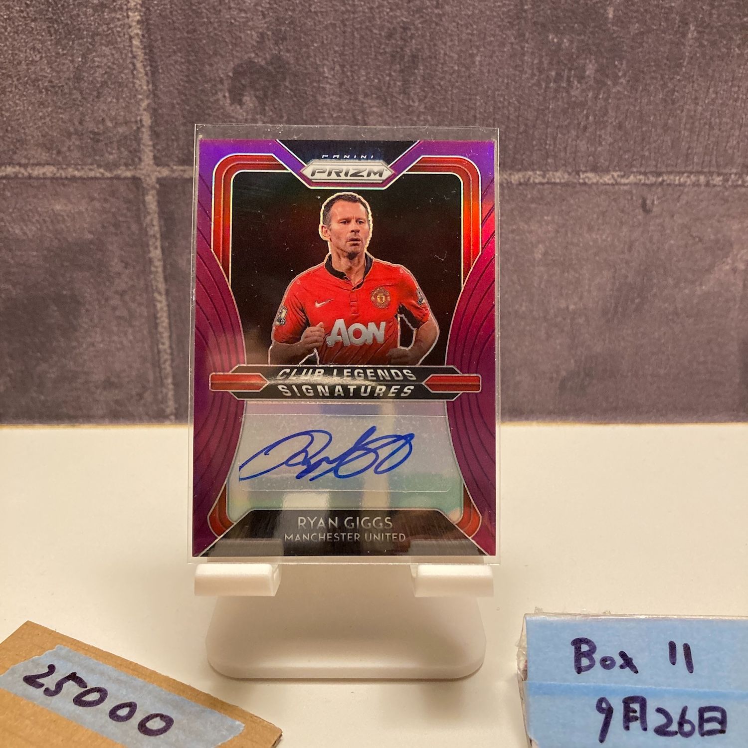 2020-21 Panini Ryan Giggs 46/49 直筆サインカード Manchester United