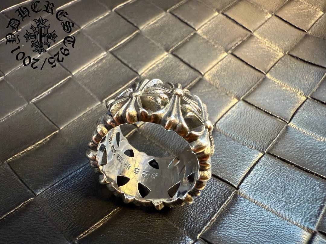 ⭐️SS10　シルバーリング　クロスモチーフリング　US10号/日本20～22号　刻印有