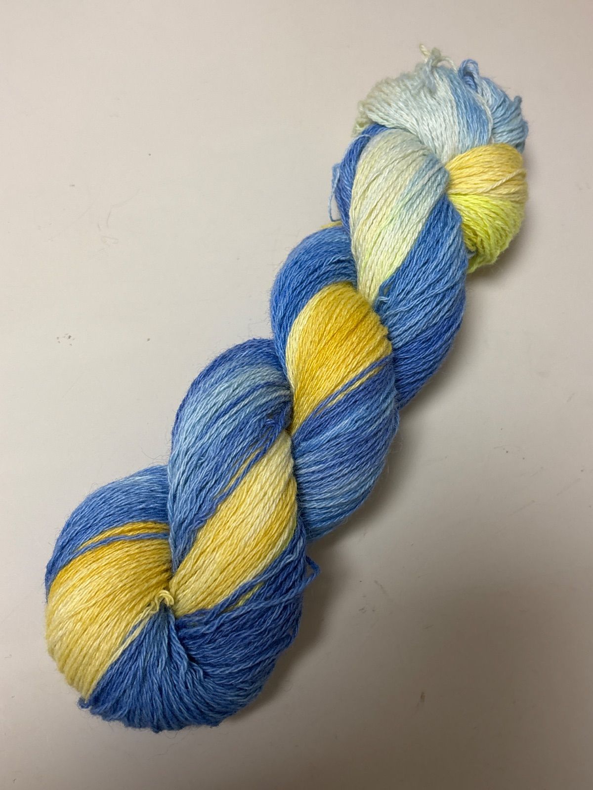 no.170手染め糸 手染め糸]Premium Silk+Wool Sock_Spring Water | 手