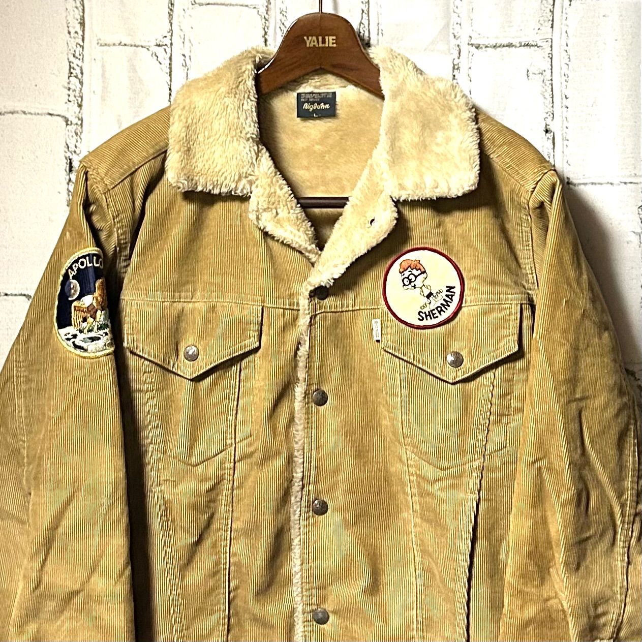 BIG JOHN ビッグジョン 裏ボア コーデュロイジャケット ベージュ 