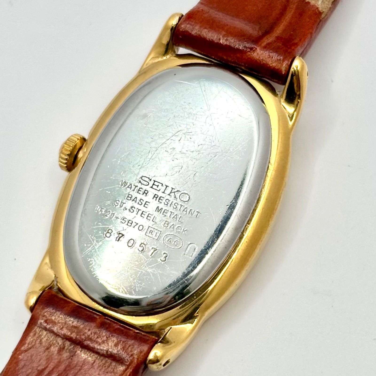 新品電池】SEIKO セイコー NOIE ノイエ ゴールド オーバル レディース