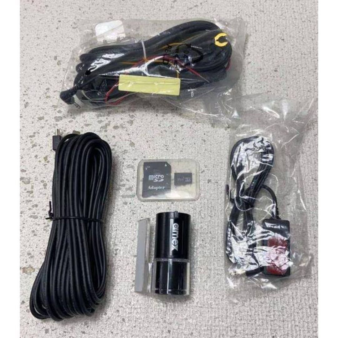 ドライブレコーダー前後カメラfullHD200万画素 AMEX-A07W 黒 - メルカリ