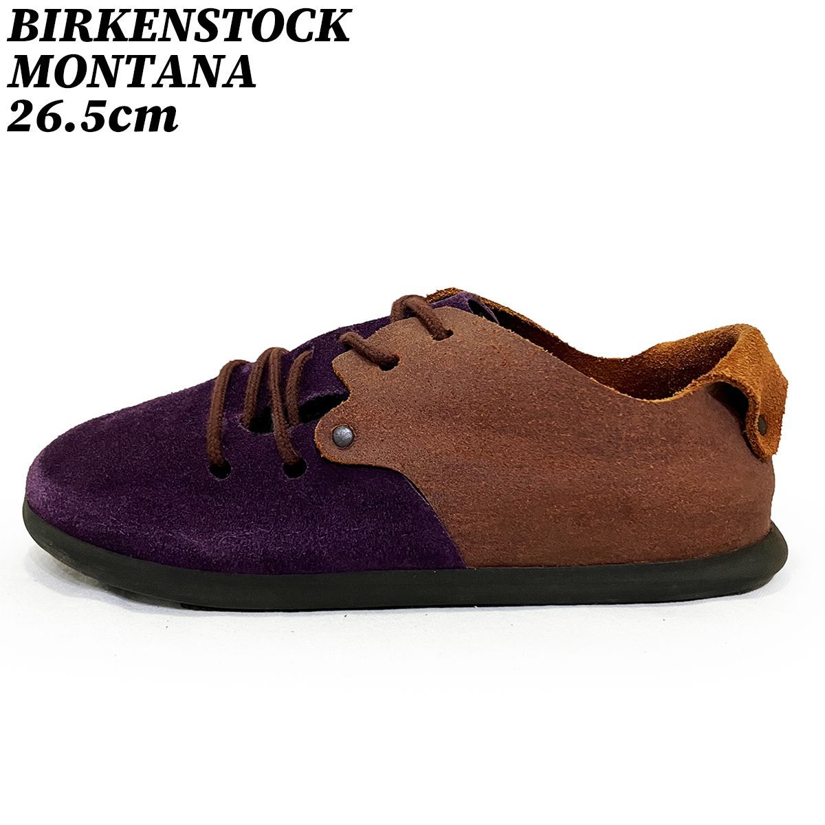 クーポン サンダル シューズ ビルケンシュトック モンタナ パープル ブラウン 26.5 cm BIRKENSTOCK MONTANA 古着 ブランド
