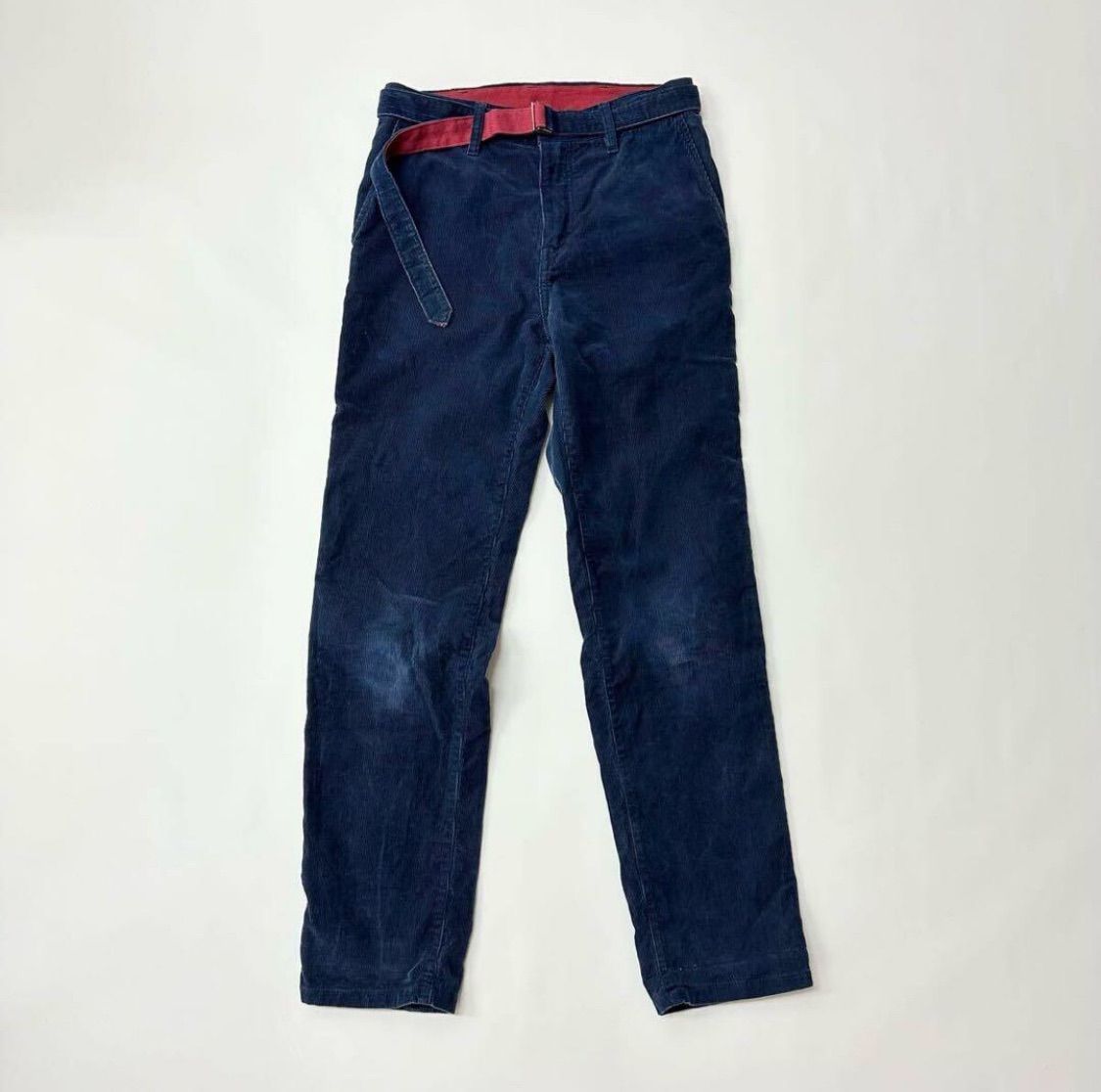 sacai サカイ ベルテッド コーデュロイ パンツ 製品洗い 加工 MADE IN