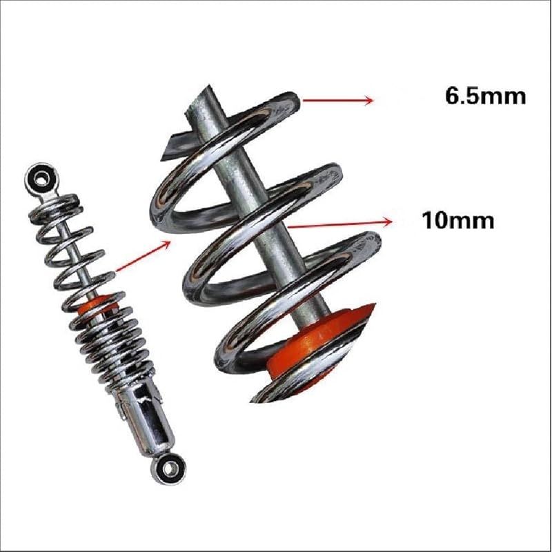 リア サスペンション 270mm 左右セット メッキ ローダウン 5段階調整可