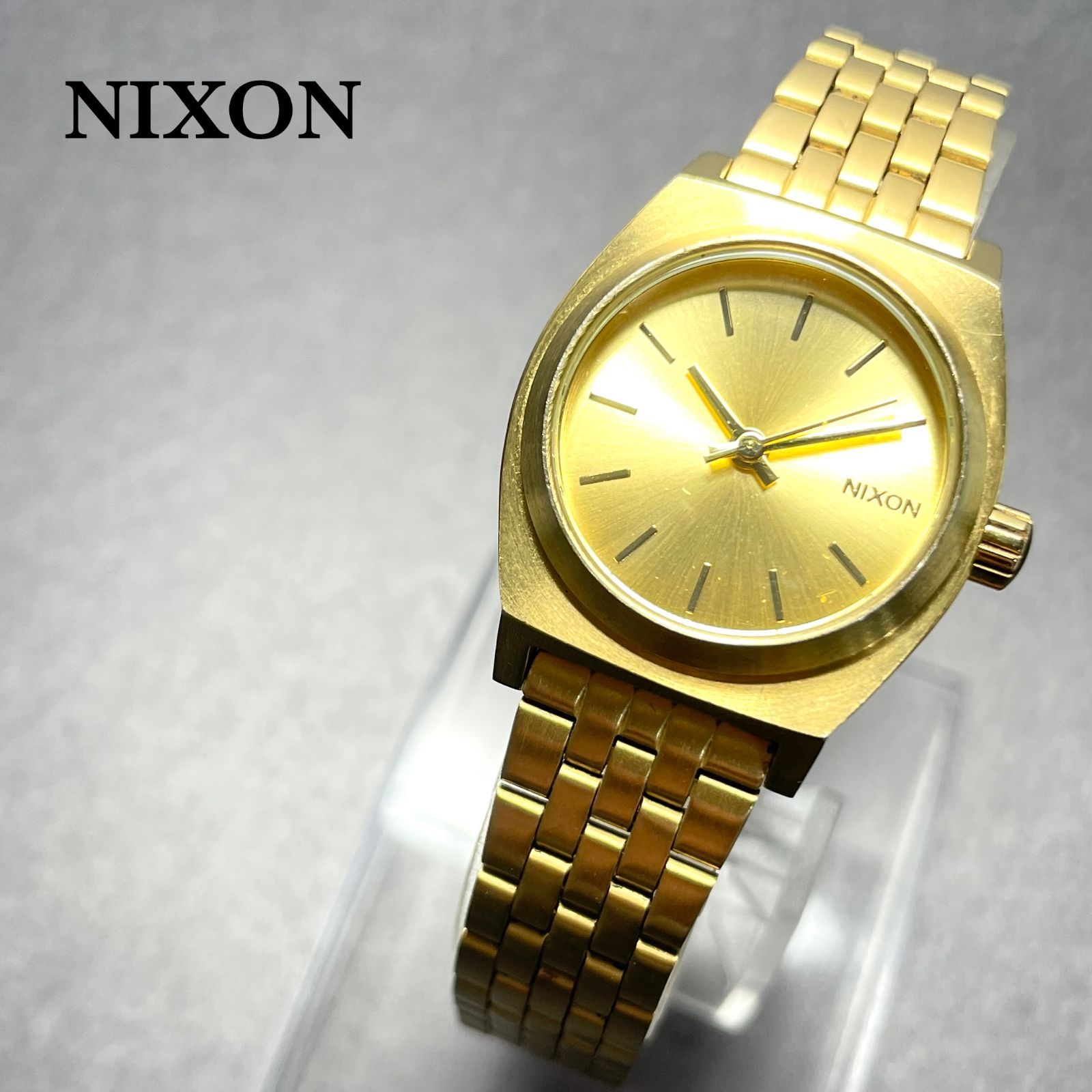 NIXON ニクソン クォーツ 腕時計 ゴールド 金属ベルト - メルカリ