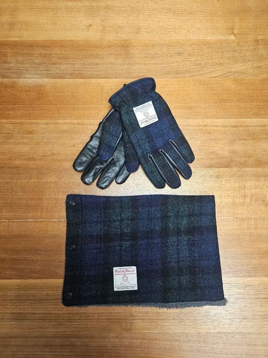 ビームス ハリーツイード マフラー 手袋 Set