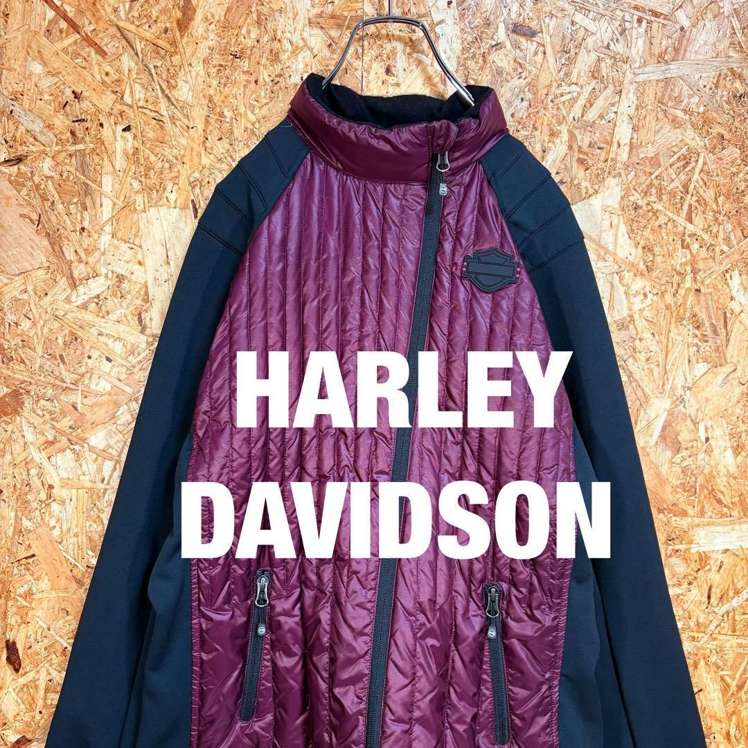 ハーレー RCS パープルダウンジャケット L ライディングギア