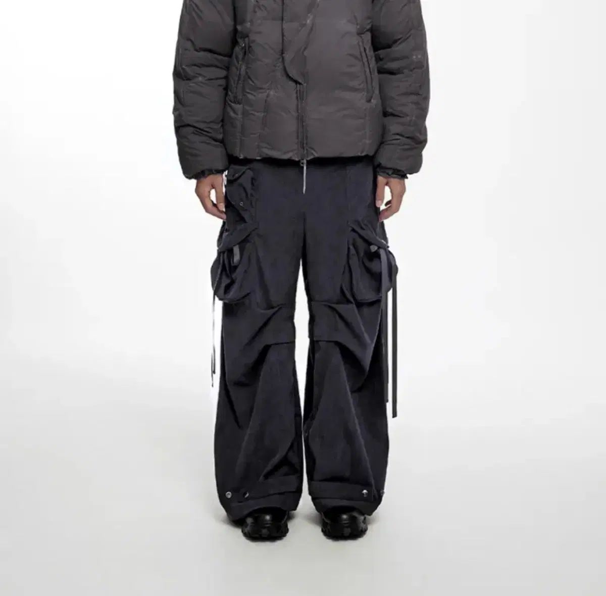 NACHE CORDUROY PAT(パッチ) CARGO PANTS チャコール