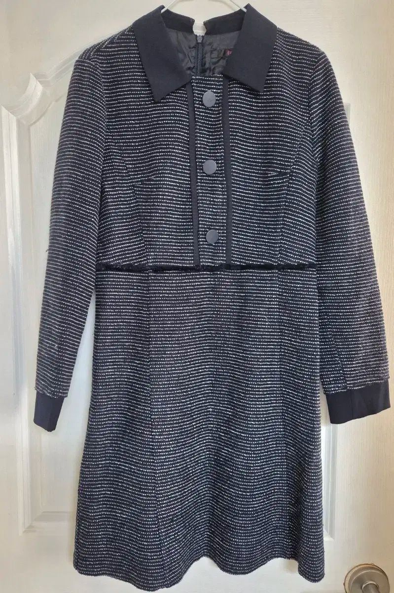 SOUP ネイビー ツイード ONE PIECE 55