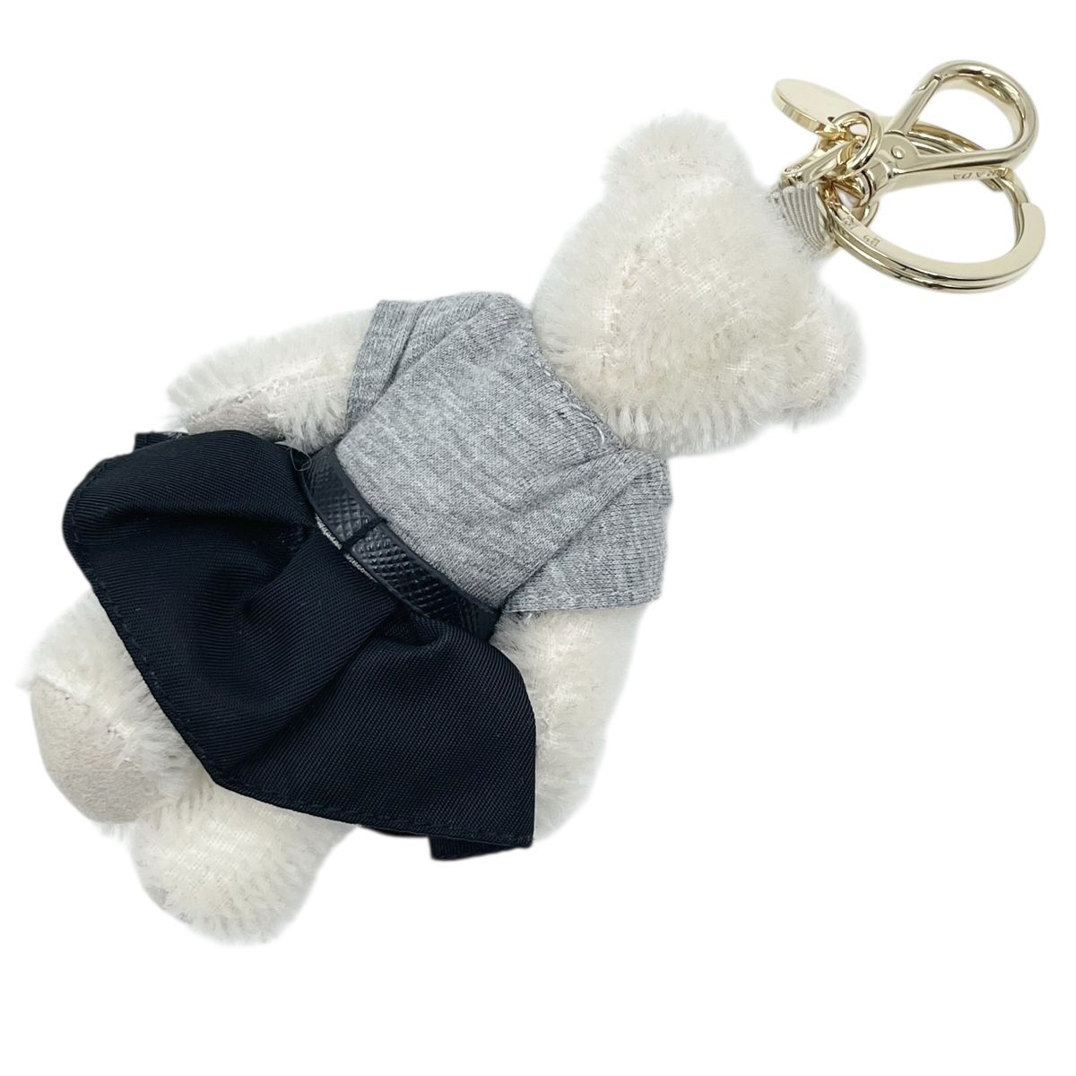 中古】 PRADA プラダ メタルリング付 Teddy キーリング付きキー