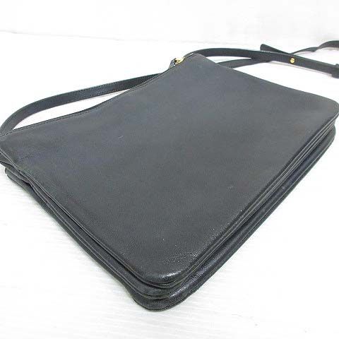 セリーヌ トリオ ショルダーバッグ ラージ ブラック クラッチバッグ レザー CELINE セリーヌ バッグ レディース ブランド ショルダーバッグ レザー