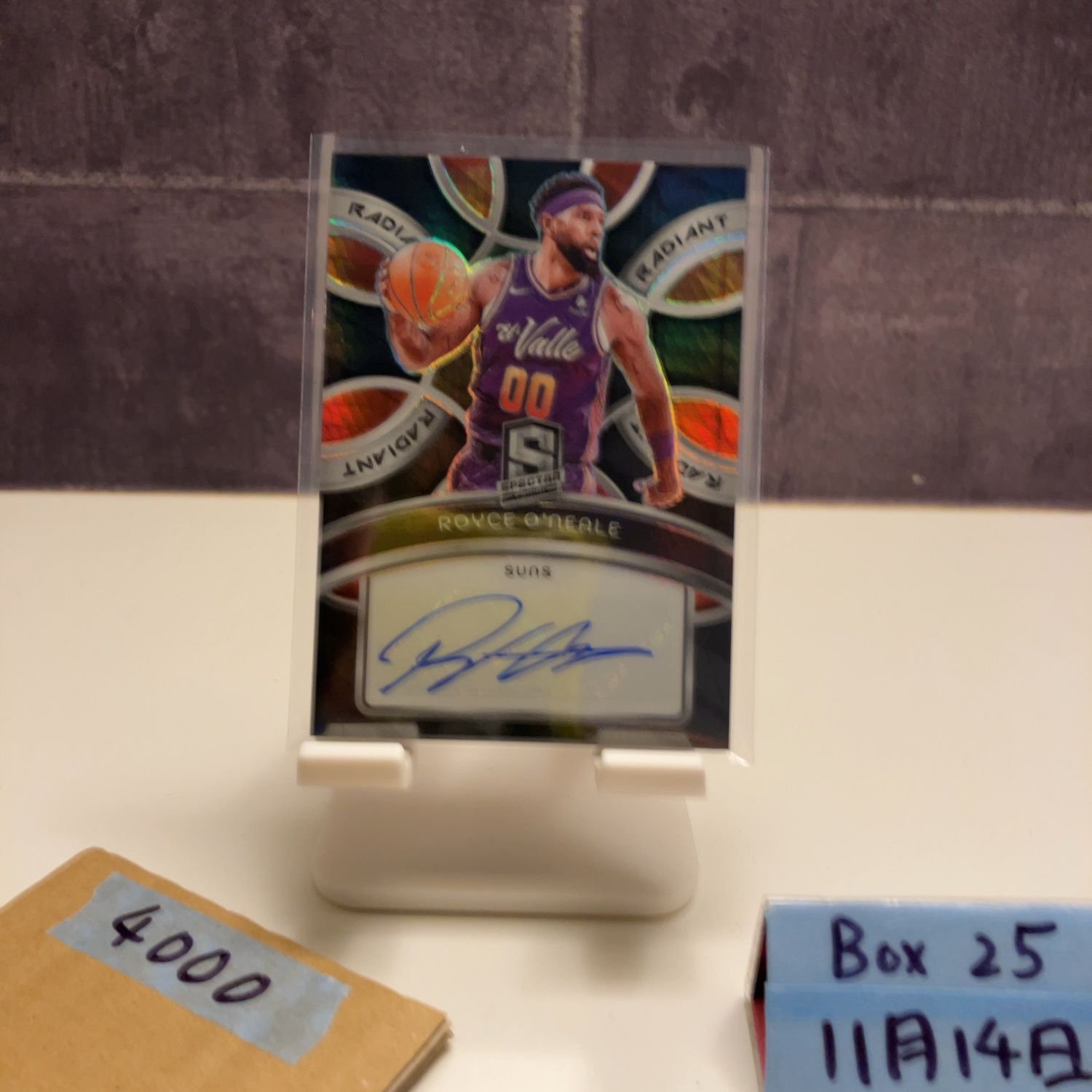 2023-24 Panini Spectra Prizm Royce O'Neale 06/10 直筆サインカード