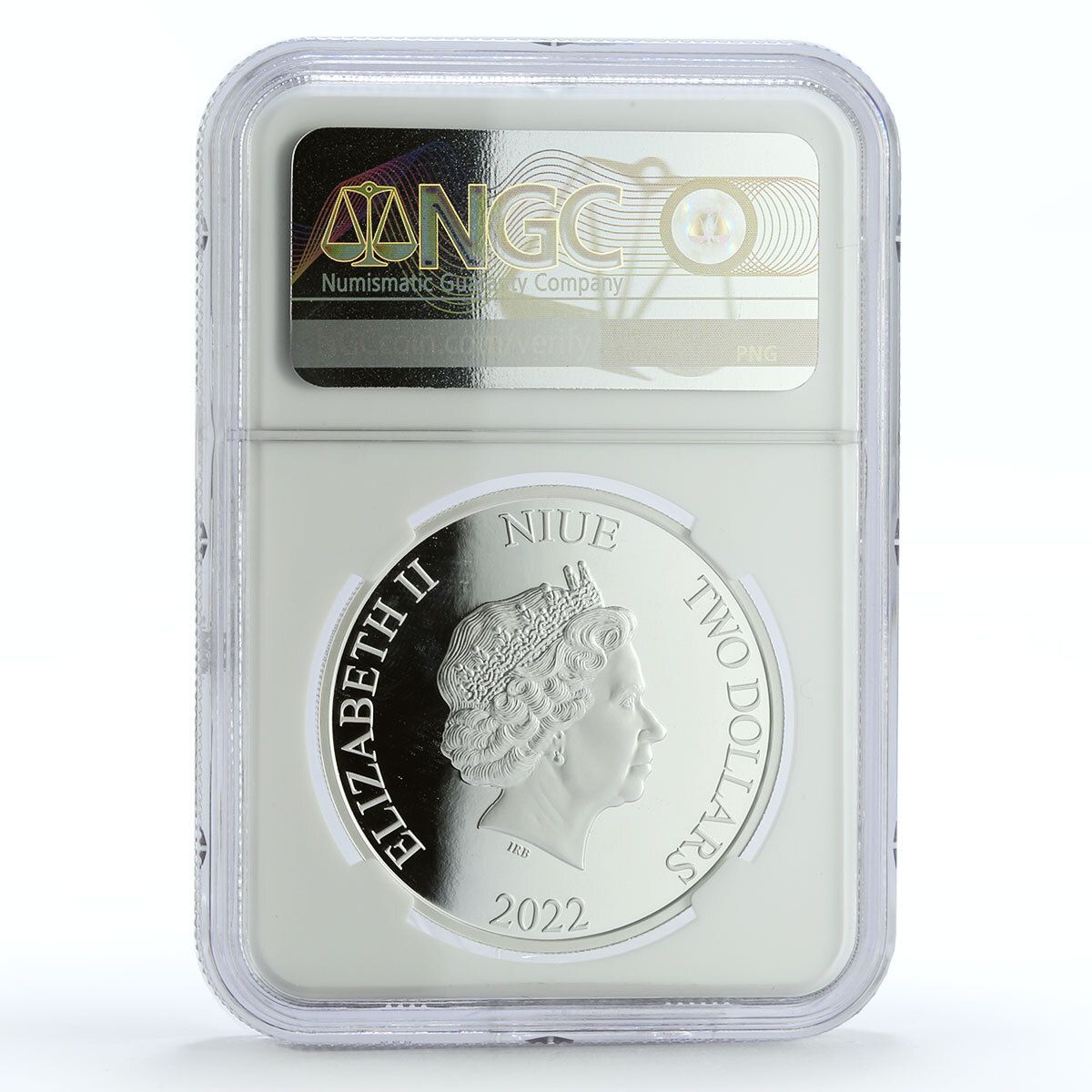 ニウエ 2ドル 科学物理学 マリー・キュリー PF70 NGC 初リリース Ag
