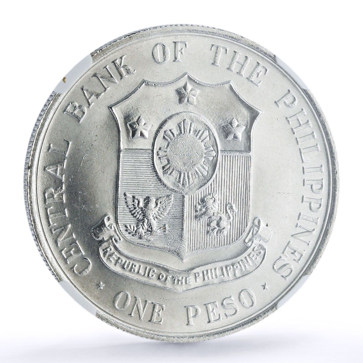 フィリピン 1 ペソ アポリナリオ マビニ 歴史 政治 MS 65 NGC 銀貨