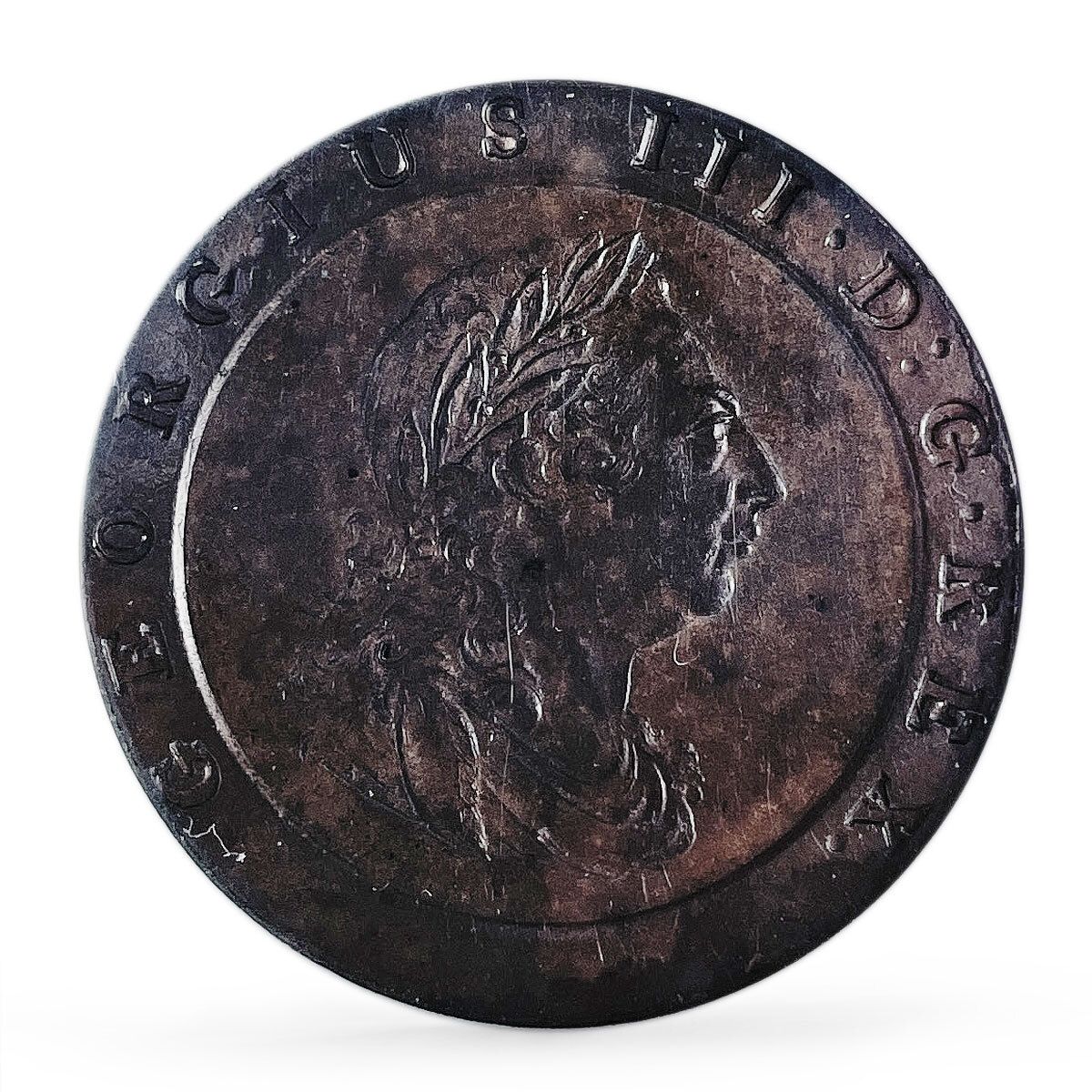 イギリス 2ペンス 国貨幣 ジョージ3世 紋章 MS61 NGC 銅貨 1797 - メルカリ