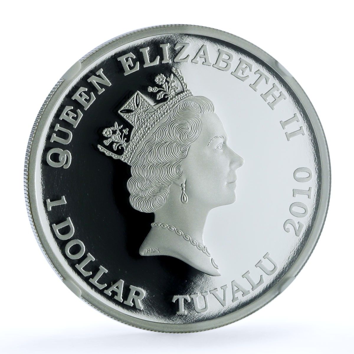 ツバル 1ドル フレデリック・ショパン KM-123 作曲家マイク PF 69 NGC