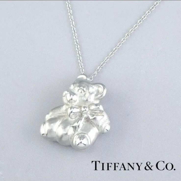 極美品 ティファニー TIFFANY&Co. テディベア ネックレス SV92