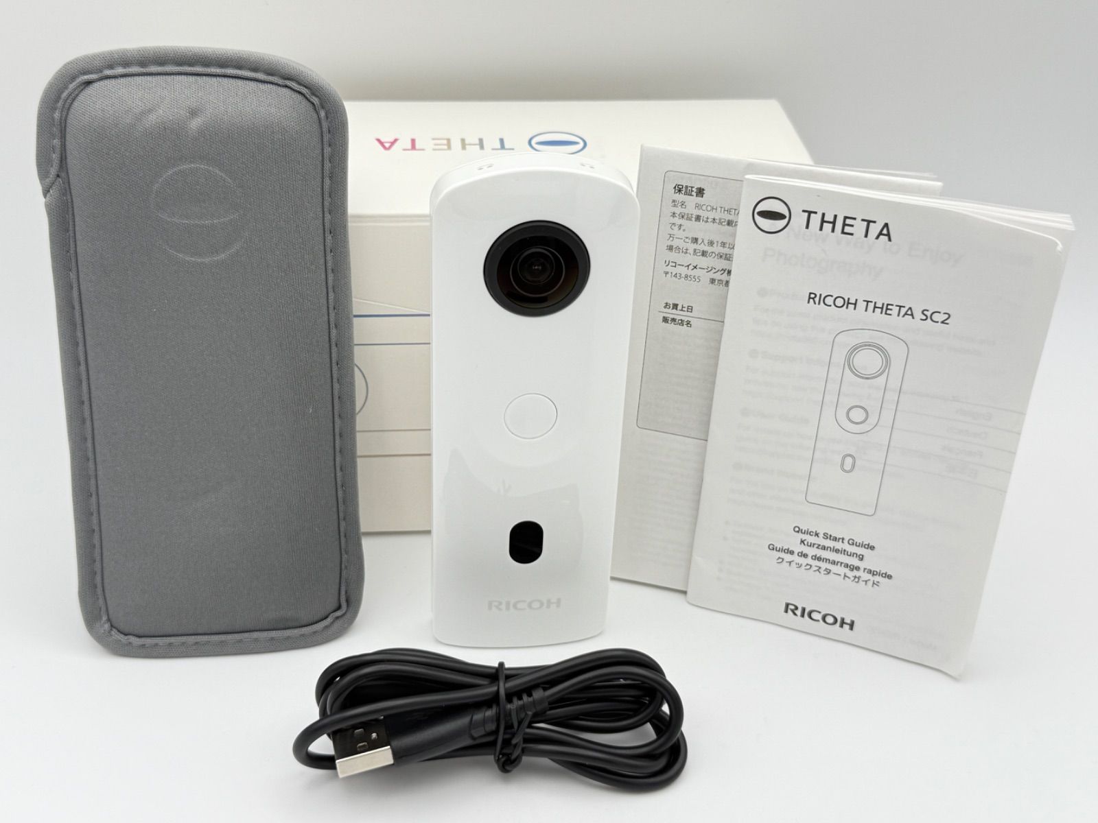 RICOH THETA SC2 ホワイト R03030 リコー シータ 360度カメラ - メルカリ