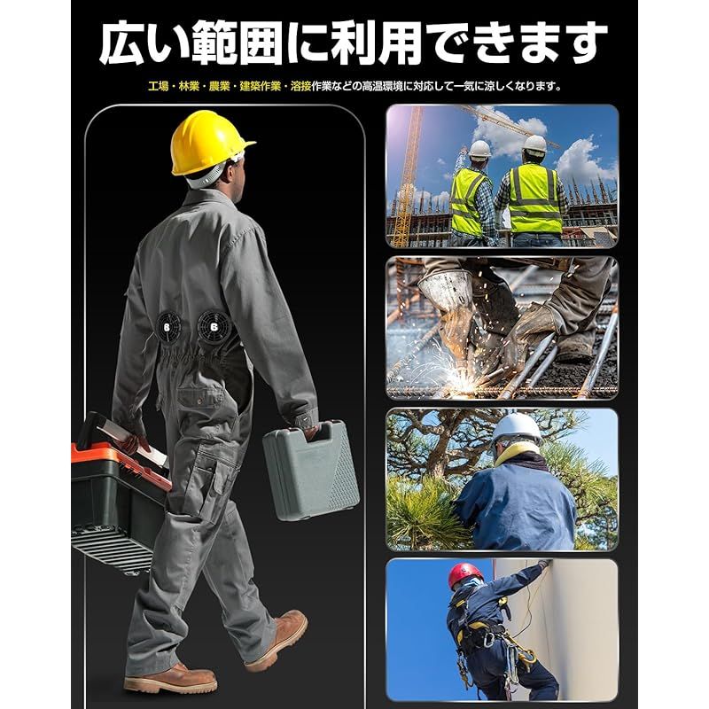 2025最強爆風 体感-18℃ 30000mAh 36V超高出力 空調作業服 ファン