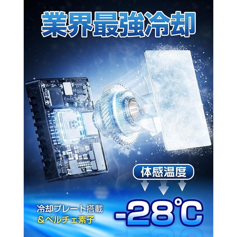 Bulonchi] ペルチェ ベスト【2025超大冷却面・冷却ブレート付き