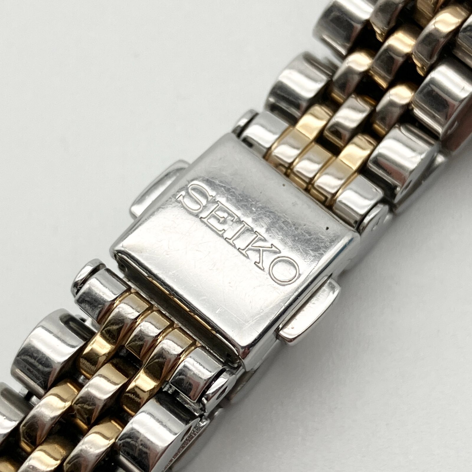 中古】セイコー SEIKO レディース 腕時計 ソーラー コンビ 1Pストーン