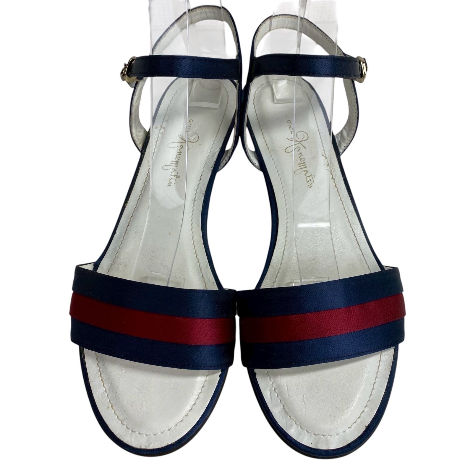 B4126】GINZA Kanematsu 銀座かねまつ ウェッジサンダル レザー