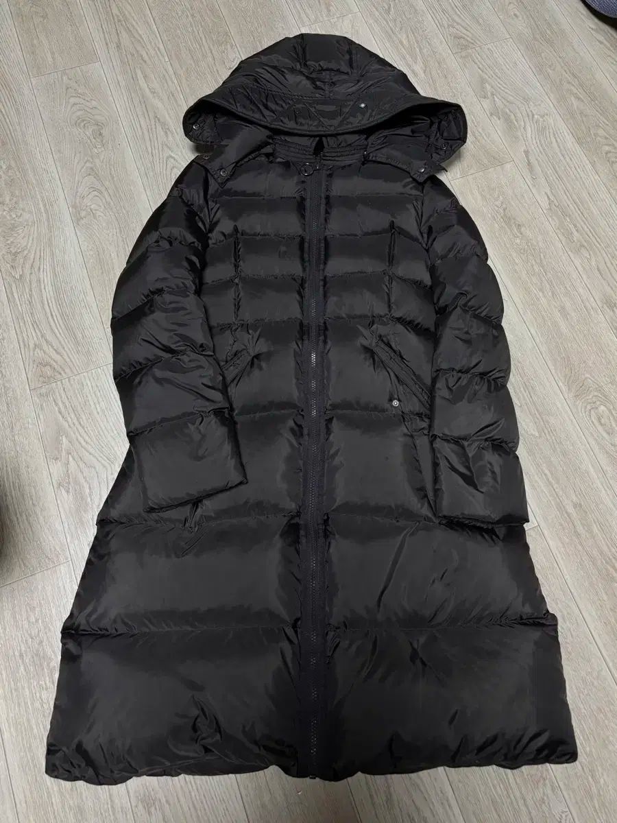 ベネトン ダウンジャケット ロング丈 チャコール 165 44 55