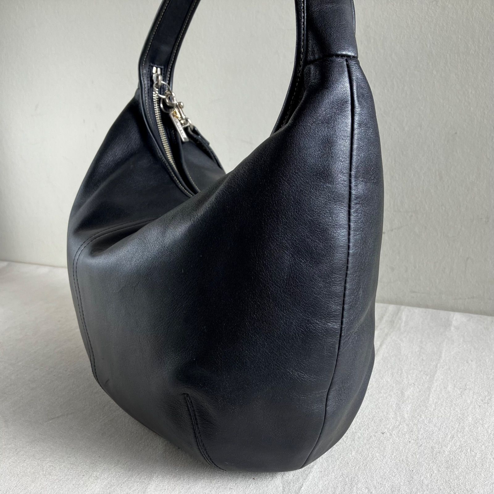 Vintage Coach Ergo Hobo Shoulder Bag Black Cowhide Leather y2k