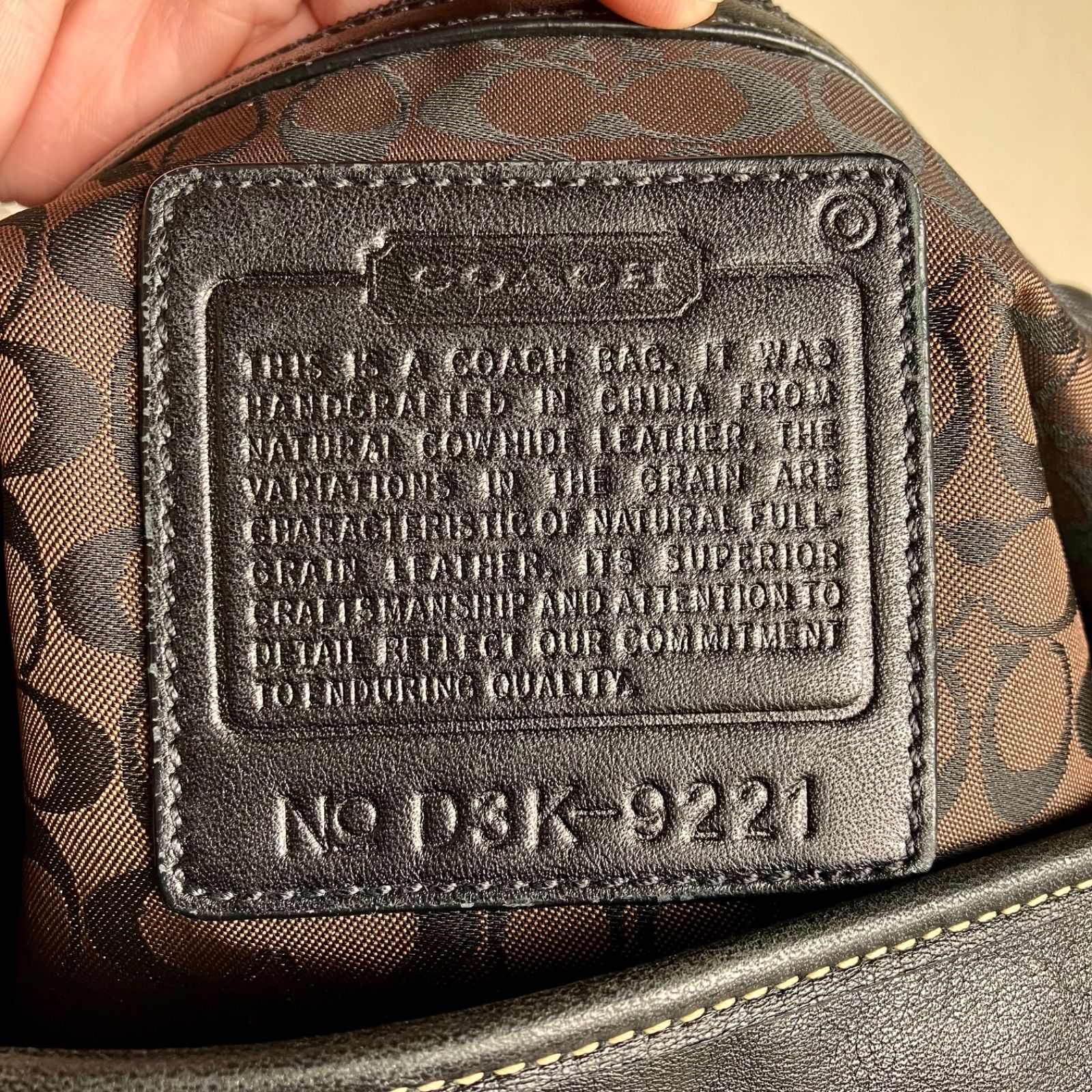 Vintage Coach Ergo Hobo Shoulder Bag Black Cowhide Leather y2k 
