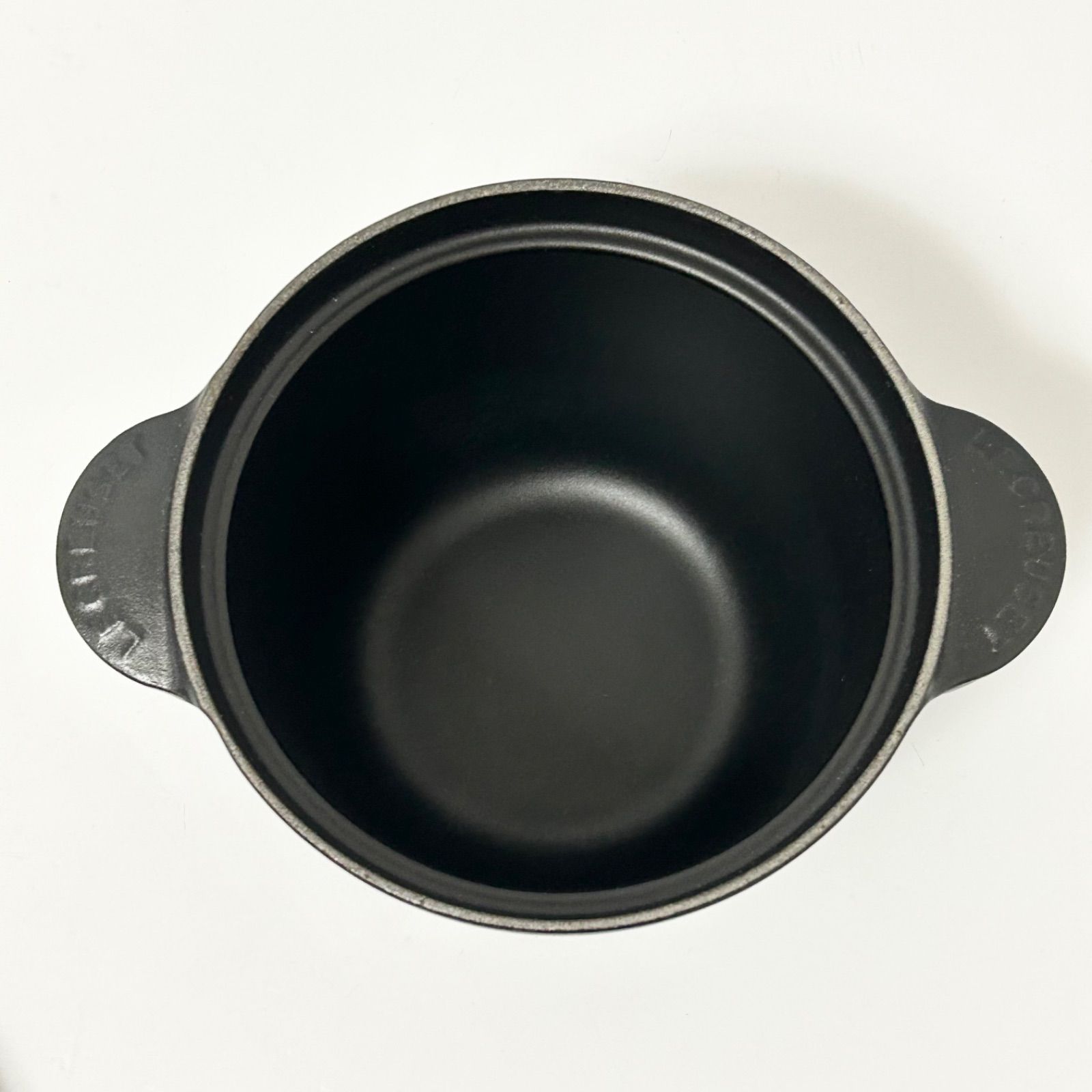 【美品】LE CREUSET　ココット エブリィ　マットブラック　18cm ココット・エブリィ 18 マットブラック (シルバーツマミ) | ココット