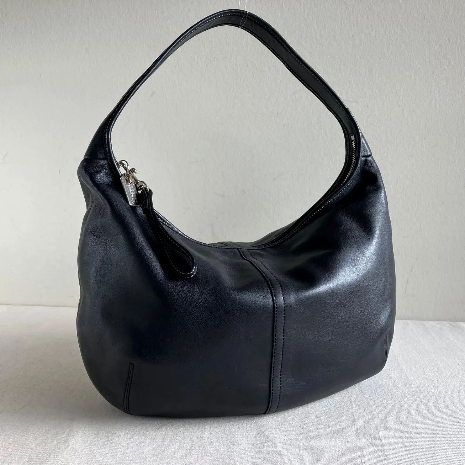 Vintage Coach Ergo Hobo Shoulder Bag Black Cowhide Leather y 2 k