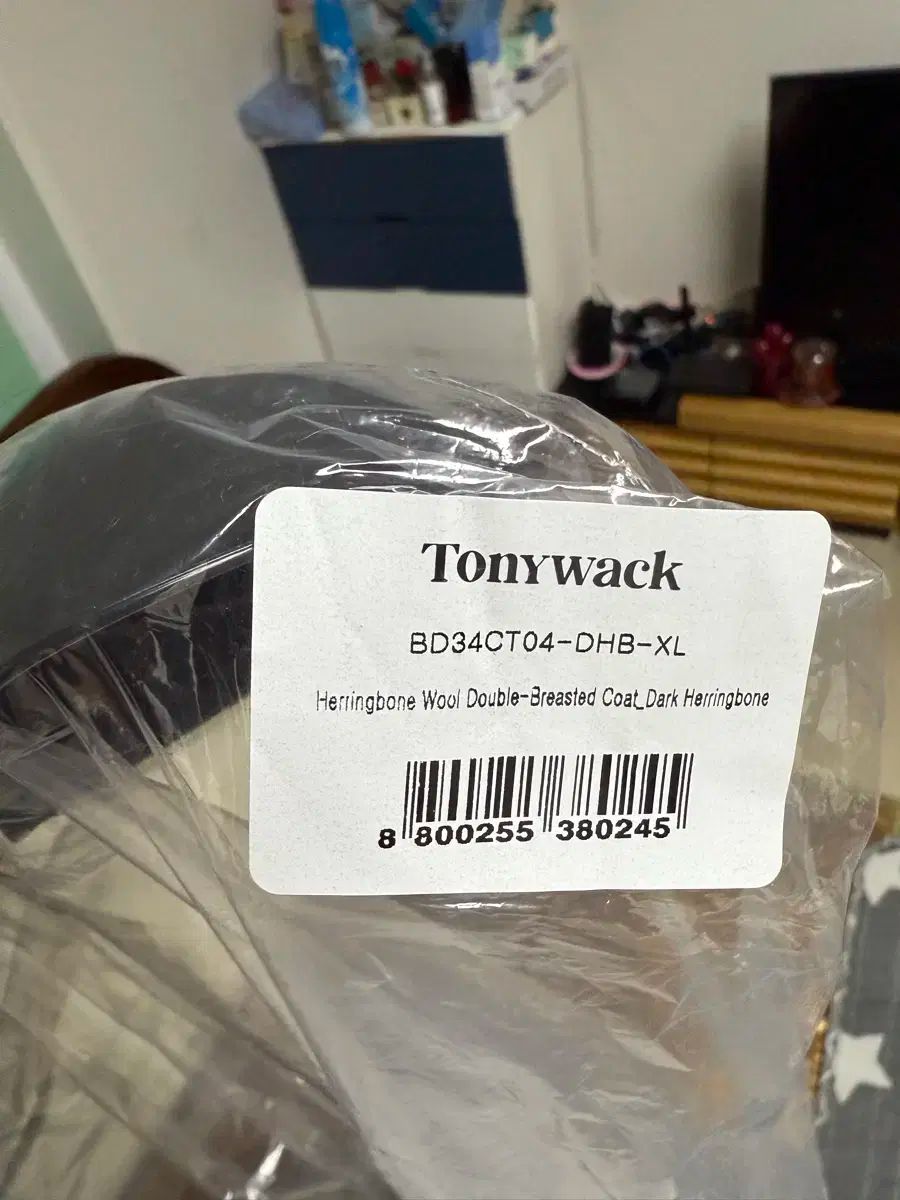  Tonywack ヘリンボーン ウール ダブル ブレスト コート チェスターコート ジャケット アウター