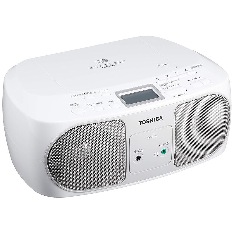 東芝 CDラジオ TY C 15 S AUX シルバー
