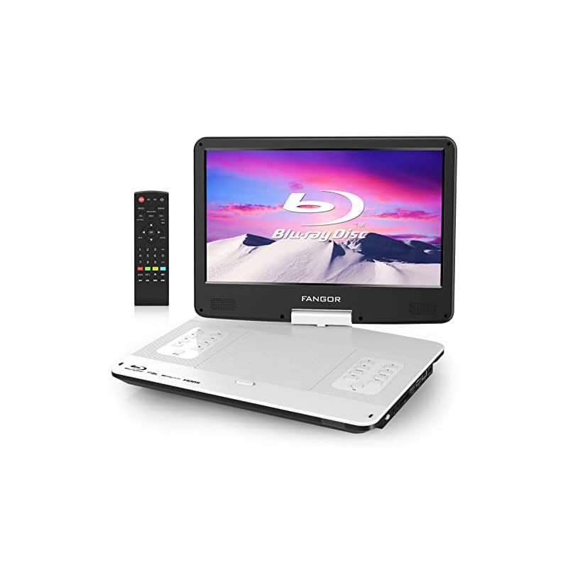 FANGOR ポータブルブルーレイプレーヤー 14.1インチ HDMI出力 270度