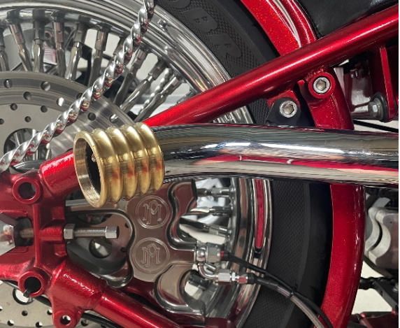 ハーレー用 マフラーエンド チップ キャップ 真鍮製 ブラス製 ターン